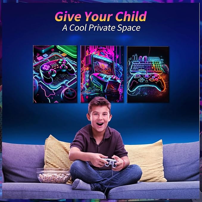 Game Room Decor Posters Set of 3 - Image 7