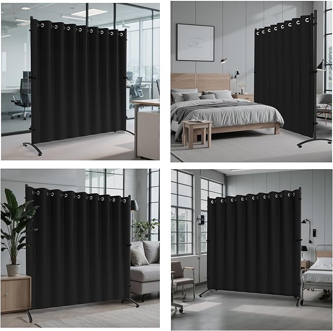 Room Divider, Curtain Privacy Screen - Image 6