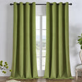 Joydeco Moss Green 100% Blackout Curtains 108 Inch 2 Panels, Luxury Thermal by JOYDECO