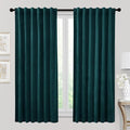 RYB HOME Velvet Curtains 72 inches Length, Back Tab & Rod Pocket Soft Fabric by RYBHOME