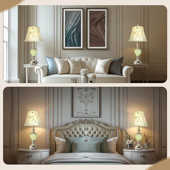 Bedside Table Lamp Set of 2 - Image 6