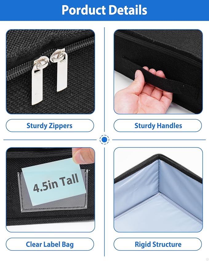 Under Bed Storage Containers, Low Profile Underbed Zipper Storage Bin 4.5 - Image 6