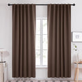 Deconovo Blackout Curtains, Thermal Insulated, W52 x L95 2 Panels, Back Tab by Deconovo