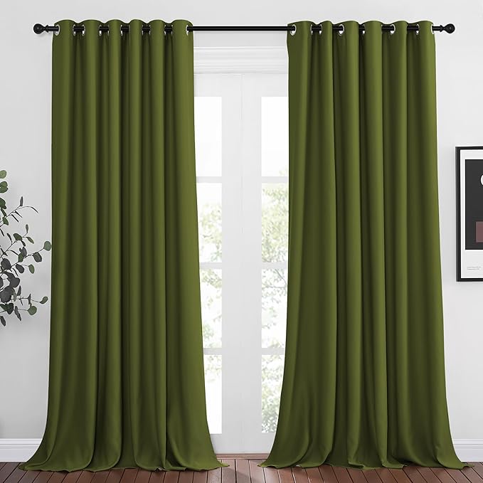 NICETOWN Bedroom Room Darkening Curtains 95 inch Length by NICETOWN