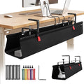 No Drill Under Desk Cable Management Tray, Fabric Cable Management by SUREUP9