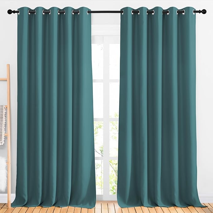NICETOWN Blackout Room Divider Curtains 118 inches Long 2 Panels, Grommet by NICETOWN