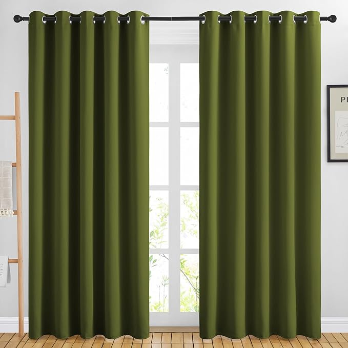 NICETOWN Room Darkening Curtains 84 inch Length 2 Panels Set by NICETOWN
