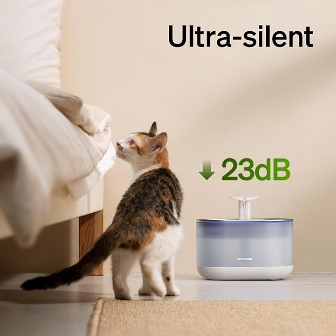 PETLIBRO Cat Water Fountain Stainless Steel, Ultra Quiet, 71fl oz/2.1L - Image 5