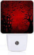 GANTINIR Halloween Night Light, Plug-into Red Black Red Black Bats Spider Ghost by Unknown