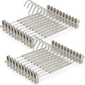 VWV 20-Pack Adjustable Women's Skirt and Pants Hangers, Space-Saving, Suitable by Designedforluxuryhangers