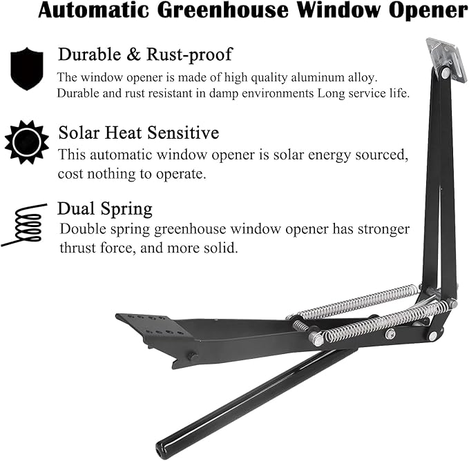 2X Auto Vent Opener Solar Automatic Window Opener - Image 2