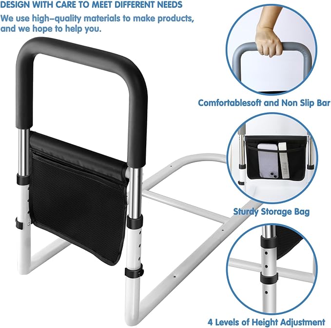 Bed Rails for Ederly Adults Safety, Bed Assist Rails for Seniors Fall Prevent - Image 3
