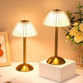 Liliful 1 Pcs Cordless Table Lamp Rechargeable Touch LED Small Gold Portable by Liliful