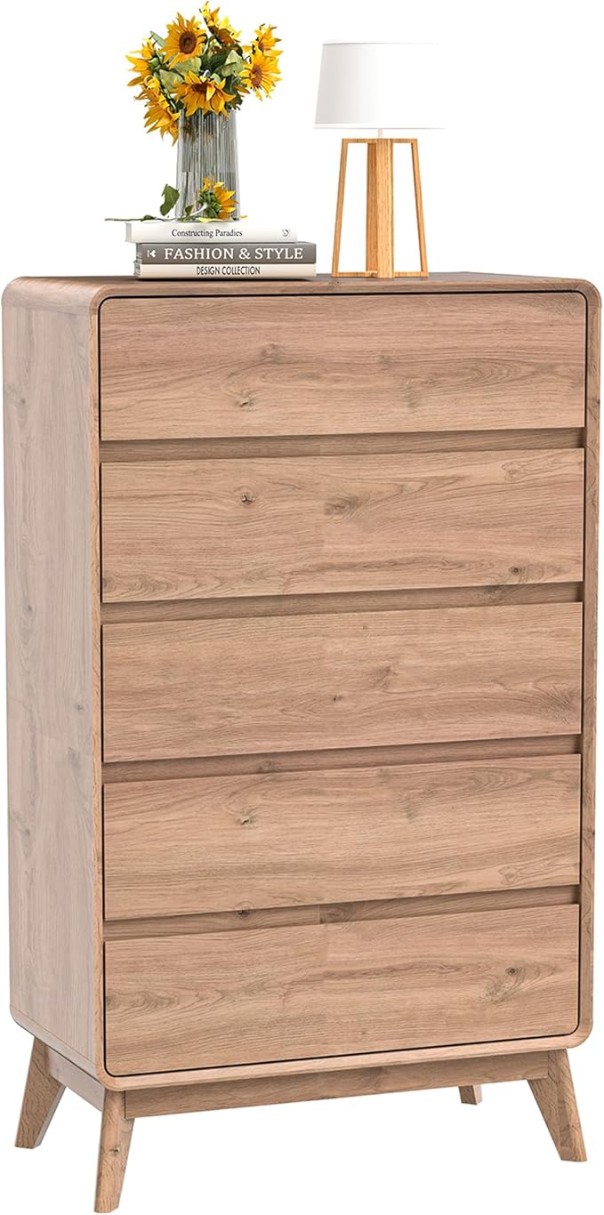 50" Tall Dresser for Bedroom, Vertical Dressers by Easy-LivingFurniture