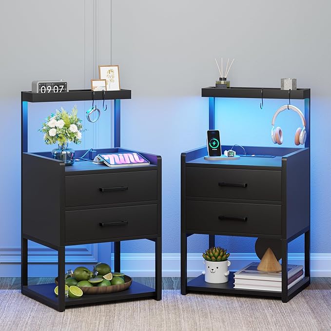 VIAGDO Nightstands Set of 2 by VIAGDO