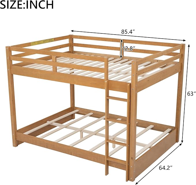 Bellemave Queen Over Queen Size Bunk Bed - Image 2