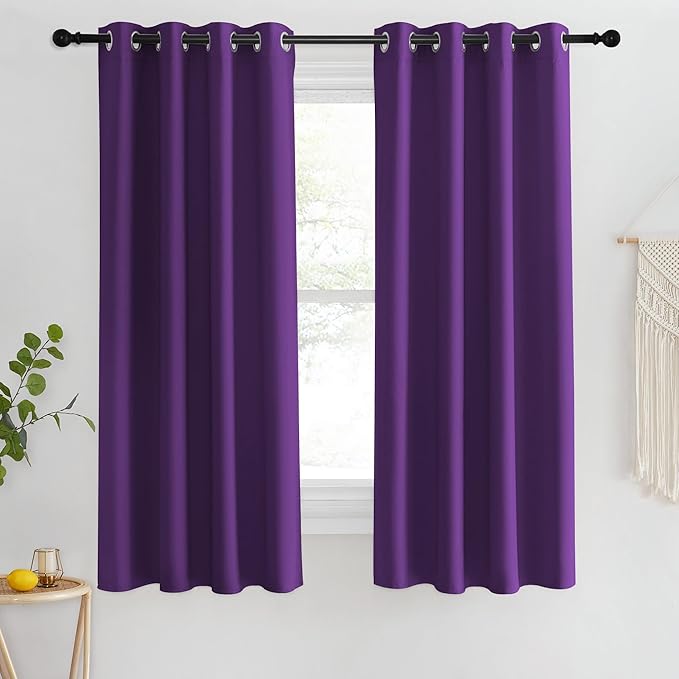 NICETOWN Blackout Short Curtain 63 inches Long by NICETOWN