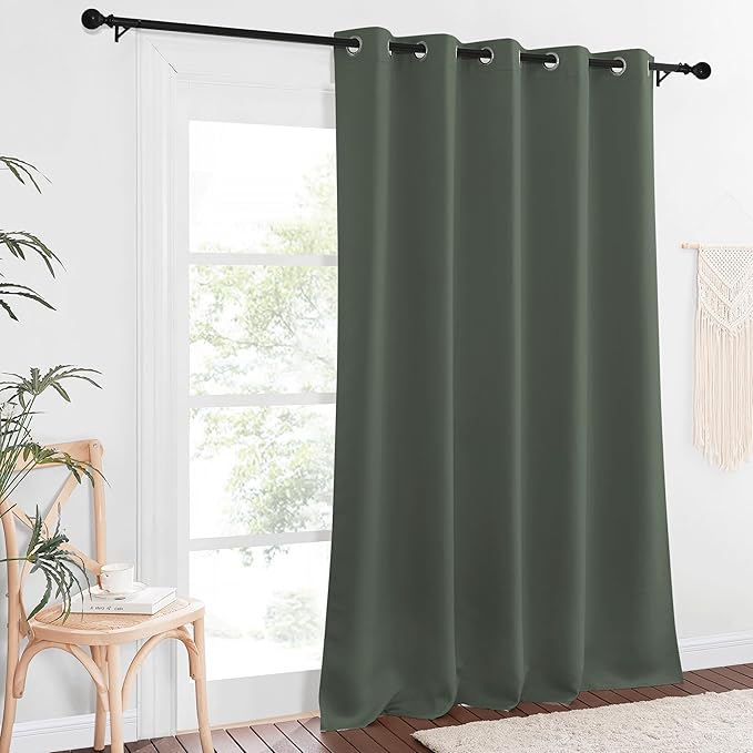 NICETOWN Sliding Door Window Treatment Blackout Patio Door Curtain Panels - Image 8