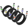 MAD OWL 3 Pin XLR Cables Male Female XLR Patch Cable, XLR Cable Microphone Wire by MADOWL