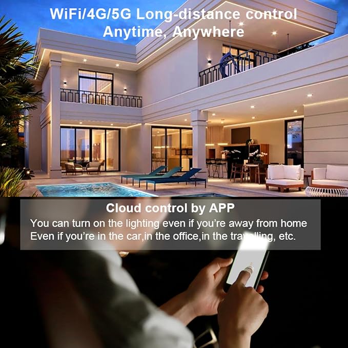 TUNICHX RGBCCT SMD FCOB 6 PIN LED Strip 2.4 GHz WiFi Group Controller Alexa - Image 7