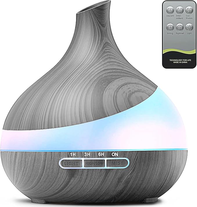 HJTHJT 500ML Essential Oil Diffuser: Aroma Diffuser by HJTHJT