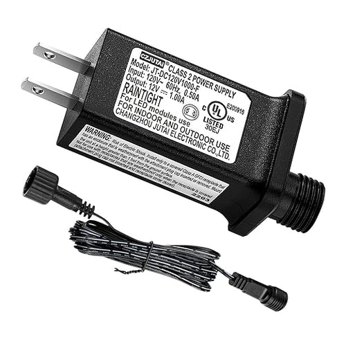 12V 1A LED Controller with Extension Cord, Replacement Model JT-DC120V1000-F by Airoads