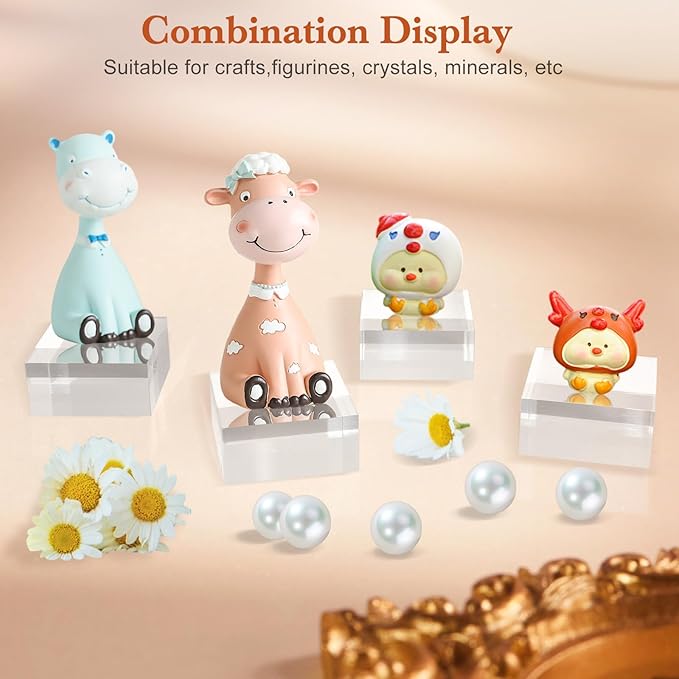 SAMYUCHO Acrylic Base 4 Pieces Acrylic Blocks - Image 4