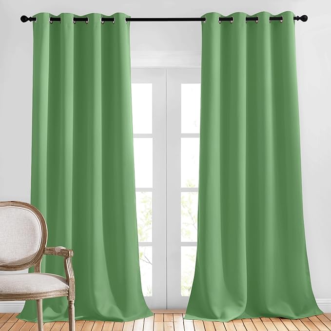 NICETOWN Room Darkening Window Curtains 90 inch Length, Thermal Insulated by NICETOWN