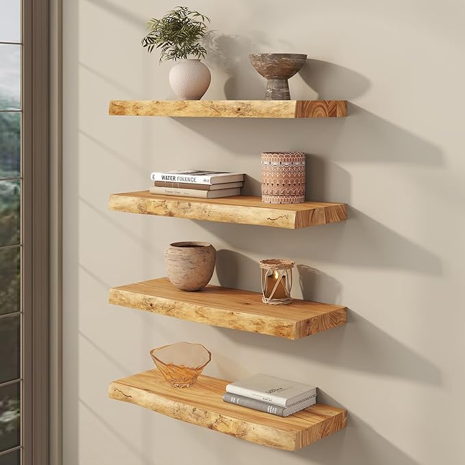 fuqing Live Edge Floating Shelves - Image 2