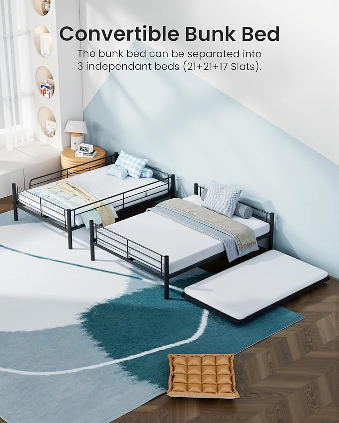 Full XL Over Queen Bunk Bed - Image 5