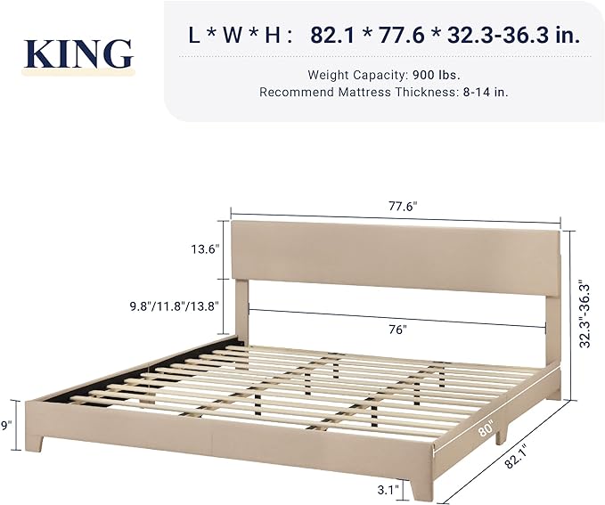 Allewie King Size Bed Frame - Image 2