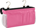 KOPIRIT Neon Rose Red Bedside Caddy Storage Bag Bedside Organizer by KOPIRIT