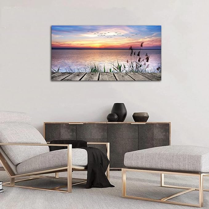Yearainn Sunset Lake Wall Art - Image 4