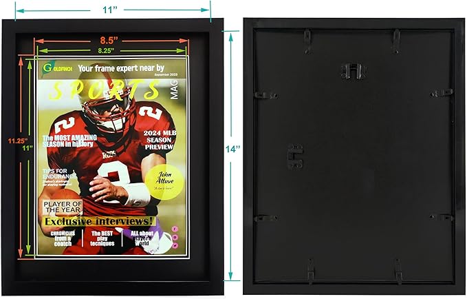 Goldfinch 4 Packs Sports Magazine Frame Displays Magazines Measuring 8.5 x - Image 4