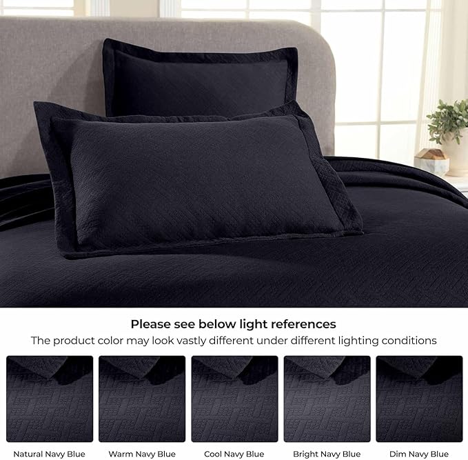 Superior 100% Cotton Basket Weave Bedspread - Image 7