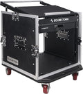 Sound Town High-Quality 1/2” Plywood 10U PA DJ Pro Audio Rack/Road ATA Case by SOUNDTOWN