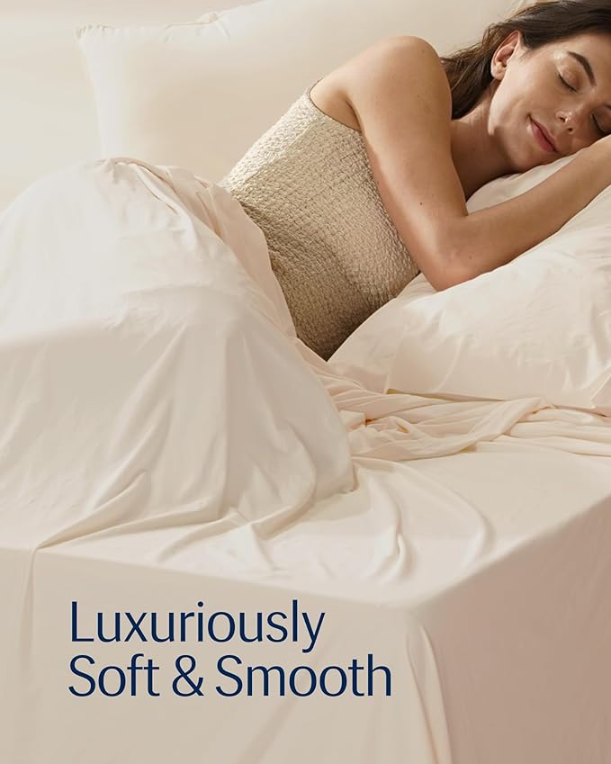 REST® Evercool®+ Top Sheet, Full/Queen Size, Snow Ivory - Image 3
