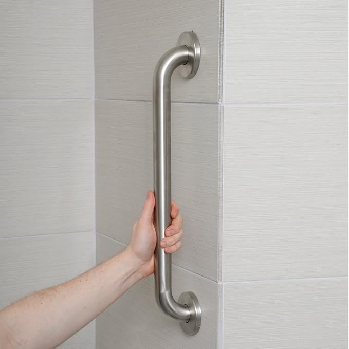 Amazon Basics Bathroom Handicap Safety Grab Bar, 36 Inch Length, 1.25 Inch - Image 2