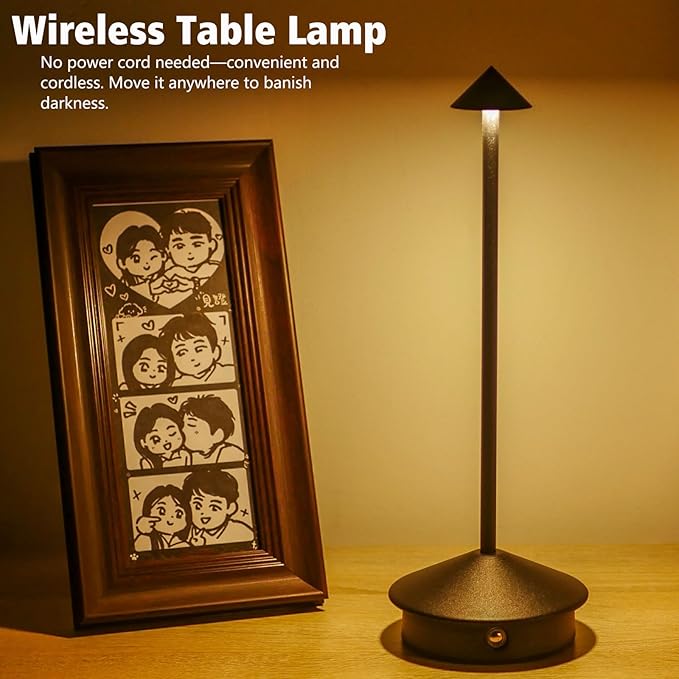 Cordless LED Table Lamp, Rechargeable 5200mAH Battery Operated Lamp - Image 6