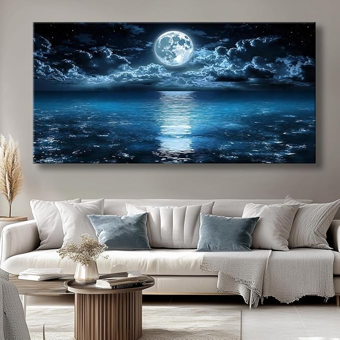 Big Moon Canvas Wall Art - Image 7