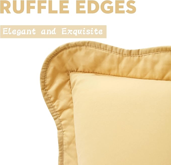 CHIXIN Microfiber Standard Pillow Shams Set of 2 - Image 7