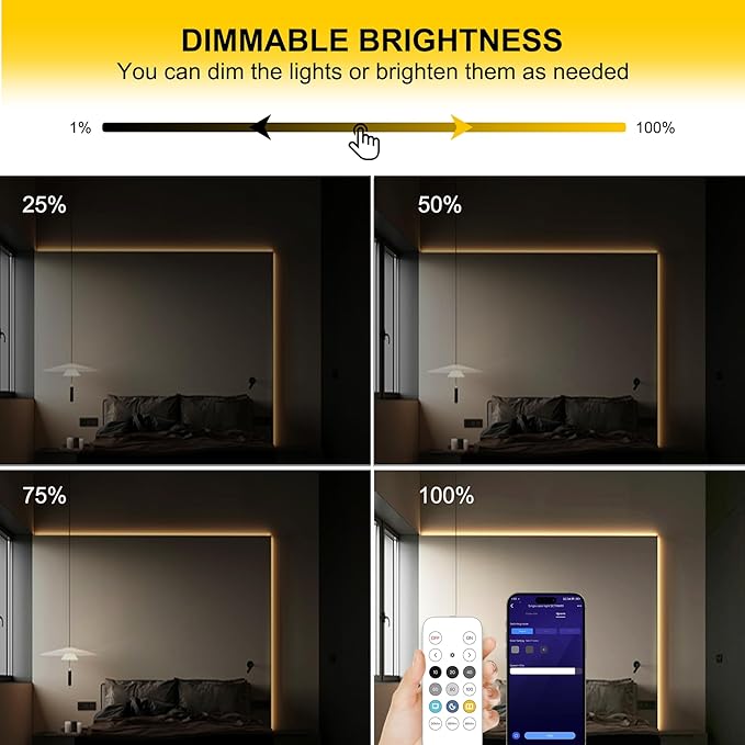 COB LED Strip Lights Warm White, 24V Dimmable led Light Strip KIT - Image 6