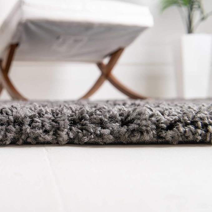 Unique Loom Solid Shag Collection Area Rug - Image 4