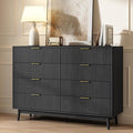CARPETNAL Fluted 8 Drawer Dresser by CARPETNAL