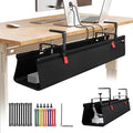 No Drill Under Desk Cable Management Tray, Fabric Cable Management by SUREUP9