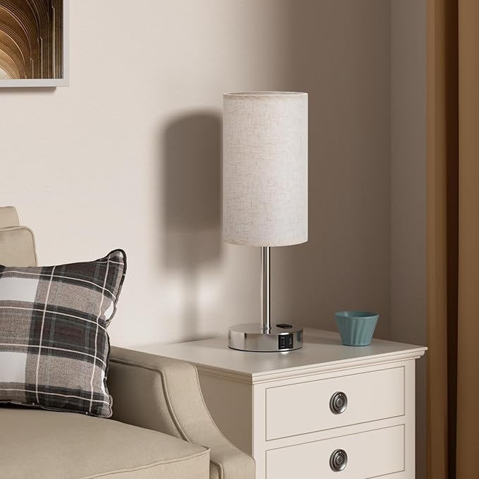 17.4Inch Bedside Touch Table Lamps - Image 5
