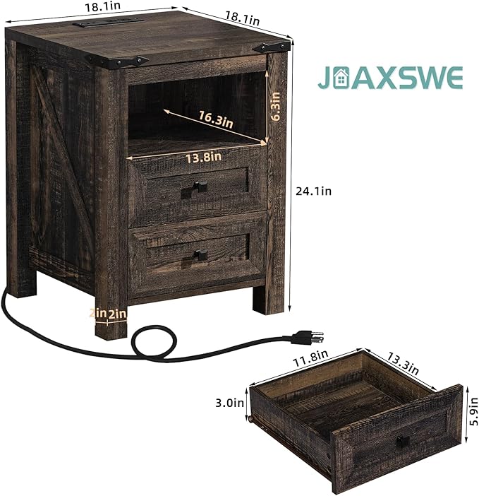 Joaxswe Nightstands Set of 2 - Image 3
