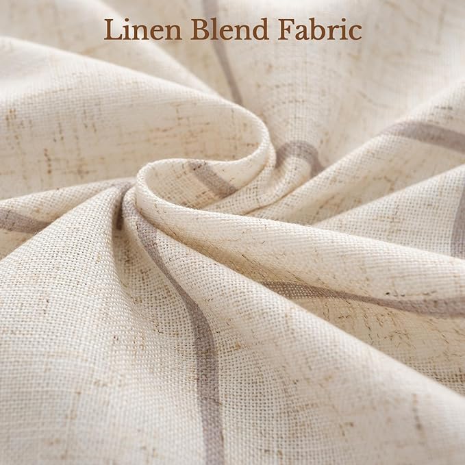 Plaid Pinch Pleated Curtains - Image 6