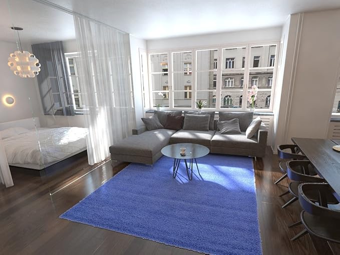 Unique Loom Solid Shag Collection Area Rug - Image 16
