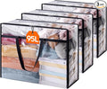 Lifewit 3 Pack Clear Clothes Storage Bags, 95L Plastic Blanket Storage Bag by Lifewit